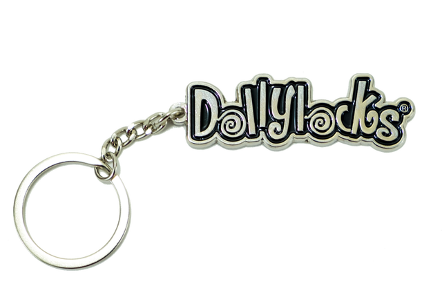 Dollylocks - Logo Metall Schlüsselbund